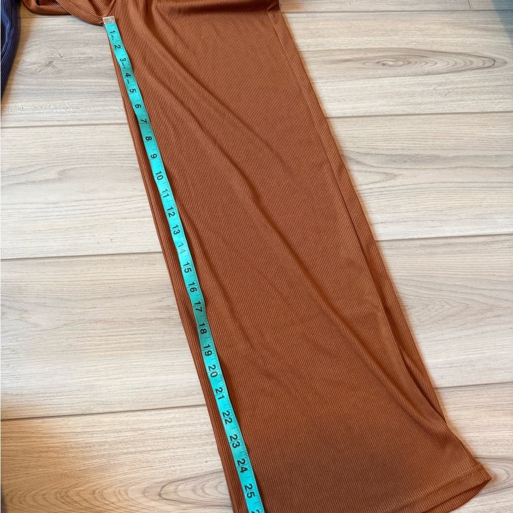 Love Poem 3 Rib Knit Flare Pants - Picture 7 of 7